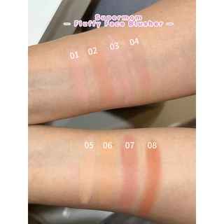 SUPERMOM l Fluffy face blusher บลัชออน ปัดแก้ม ตลับเดี่ยว VEGAN ขนาด 4.5 g