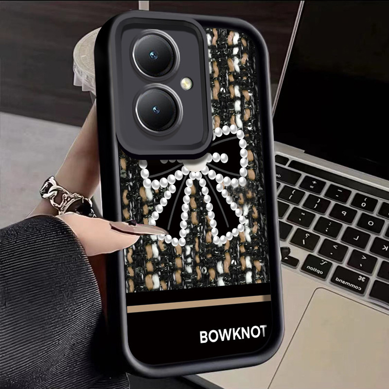 เคสสำหรับ VIVO Y27 4G VIVO Y35+ 5G เคสป้องกันโทรศัพท์รูปโบว์