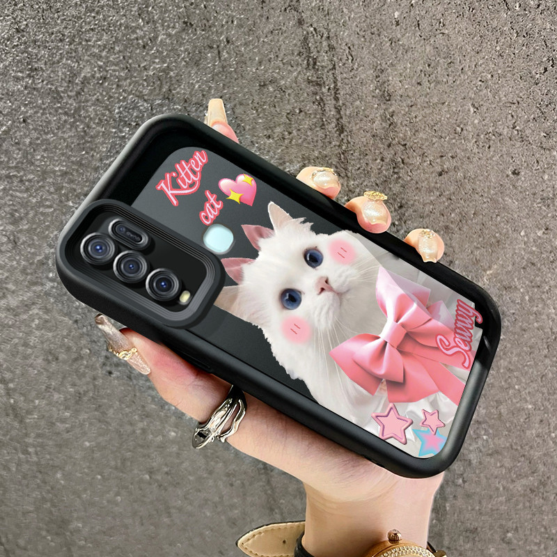 เคสสำหรับ VIVO Y50 VIVO Y30 VIVO Y30i เคสมือถือลายแมวน่ารัก