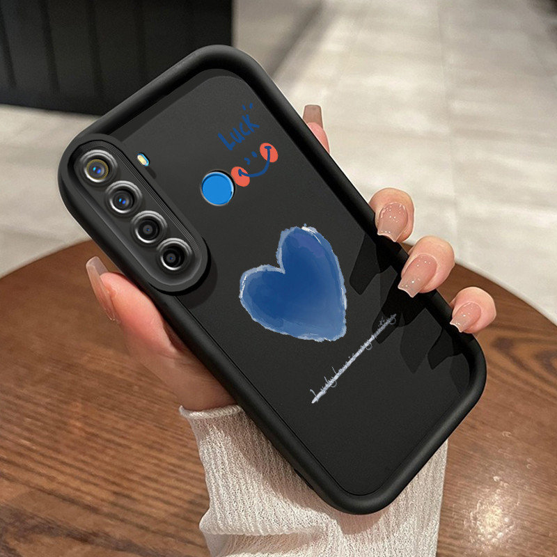 เคสสำหรับ Realme 5 5i 5s 6i C3 C3i Narzo 10 Narzo 10A Narzo 20A เคสซิลิโคนเคสโทรศัพท์รักสีแดง