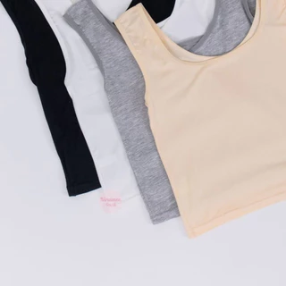 🍒Ninamee เสื้อกล้ามซับในตัวสั้น อก 30-44”(S-XL) ผ้านุ่มๆยืดสบาย เป็นผ้าซับที่ใส่เย็น ไม่รัดอึดอัดตัว#NN28