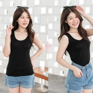 🍒Ninamee เสื้อกล้ามซับในตัวยาว อก 30-46 นิ้ว ผ้าใยธรรมชาตินุ่ม ใส่สบาย มี 2 ไซส์ ผ้าใส่ซับในเย็น#NN29