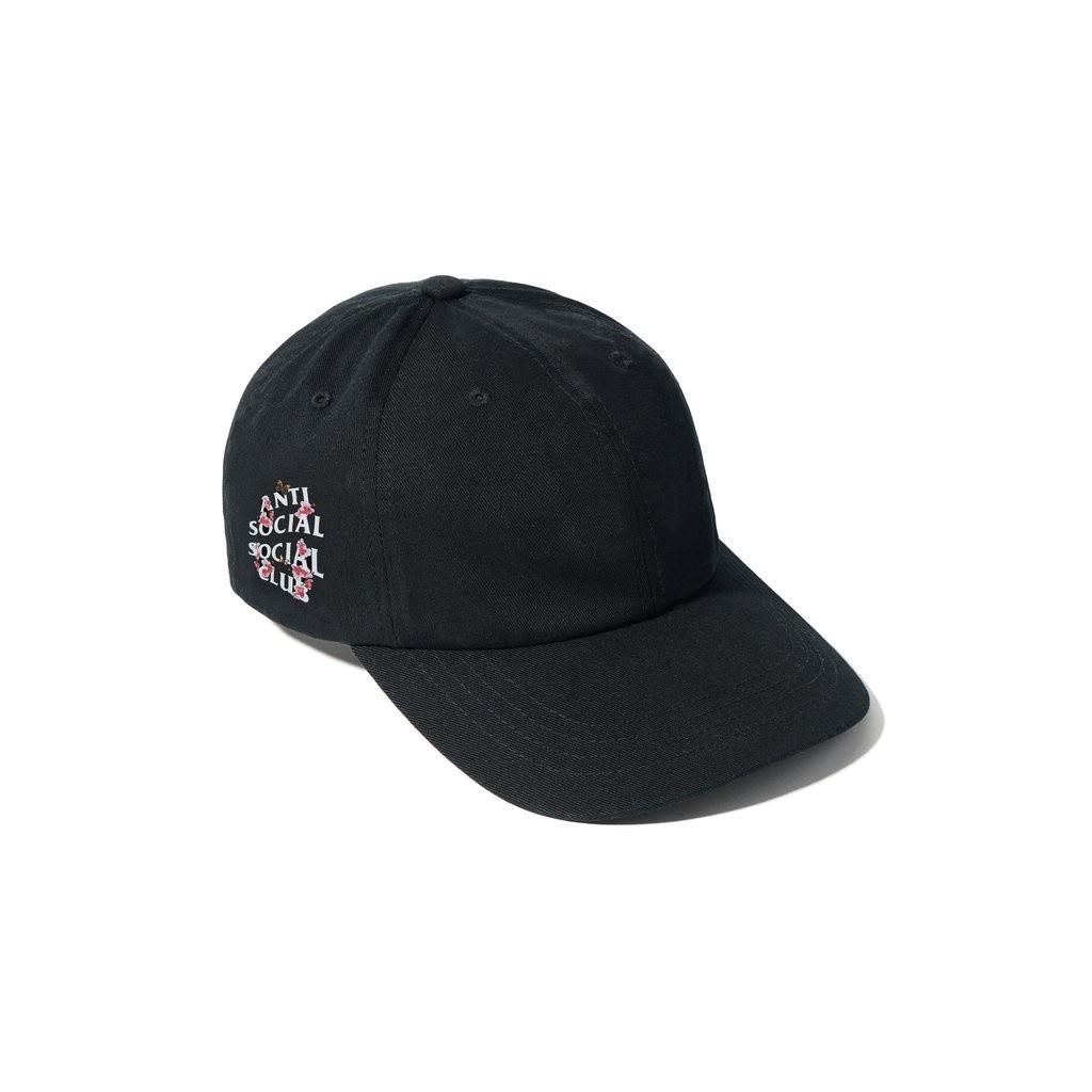 [ของแท้ 100%] หมวก Anti Social Social Club Kkoch Black Cap