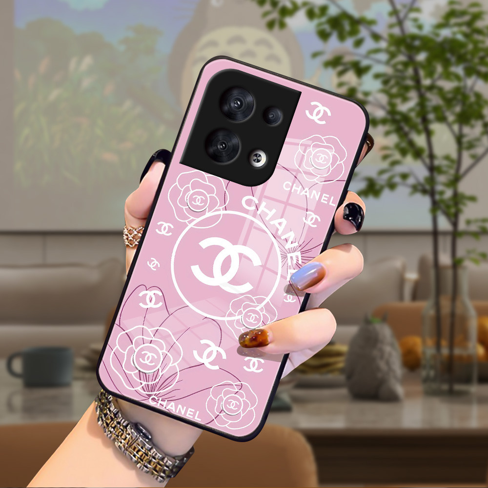 แฟชั่น เคส กระจก OPPO reno 8 7z 8z 7 pro 7 6z 5 5z 5f 6 4F 3 2Z 2F Realme V13 C35 7 pro h3f2057