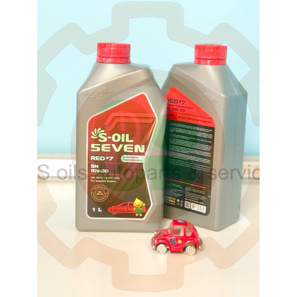 น้ำมันเครื่อง S-OIL SEVEN RED #7 SN 5W-30