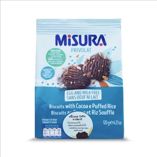 มิซูร่า พรีโวแลตบิสกิต (โกโก้+ข้าวพอง) 120 กรัม │Misura PrivolatBiscuit (WO Milk & Egg) 120 g