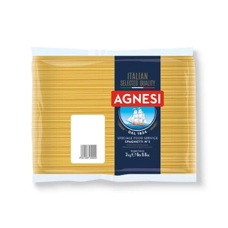 แอคเนซี สปาเก็ตตี้ เบอร์ 3 3 กิโลกรัม │ Agnesi Spaghetti No.3 3 kg