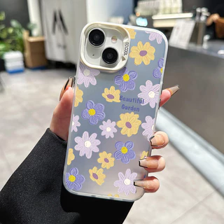 เคสสำหรับ OPPO A17 A17K A16 A16s A54s A16K A16E A15 A15s A35 เคสโทรศัพท์โปร่งใสดอกไม้