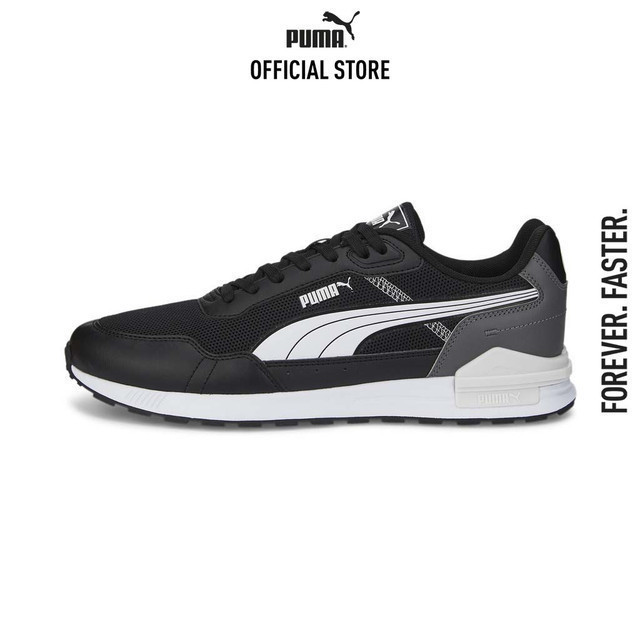 PUMA BASICS - รองเท้าผ้าใบ Graviton Mega สีดำ - 38587301