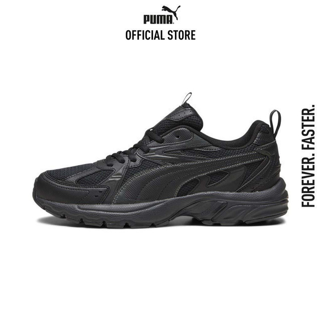 PUMA BASICS - รองเท้าผ้าใบ Milenio Tech สีดำ - 39232202