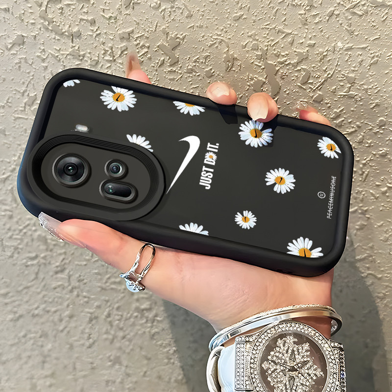 เคสสำหรับ OPPO Reno 11 5G เคสฝาครอบป้องกันใหม่ซิลิโคนเคสนิ่มใส่โทรศัพท์เดซี่น้อยทันสมัย