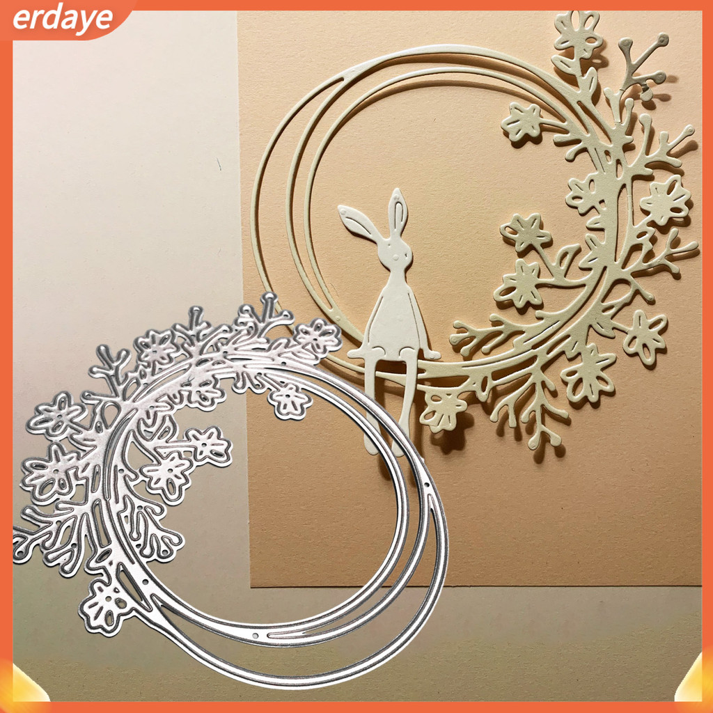 Edy- แผ่นแม่แบบโลหะ ฉลุลายคริสต์มาส สะดุดตา ทนต่อการสึกหรอ สําหรับตกแต่งสมุดภาพ