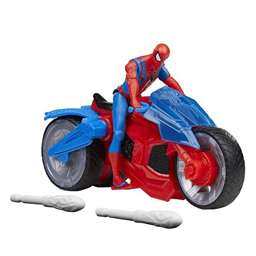 [นำเข้าจากประเทศญี่ปุ่น] Hasbro Marvel Spider-Man Web Blast Cycle, แอ็คชั่นฟิกเกอร์ขนาด 4 นิ้ว (10