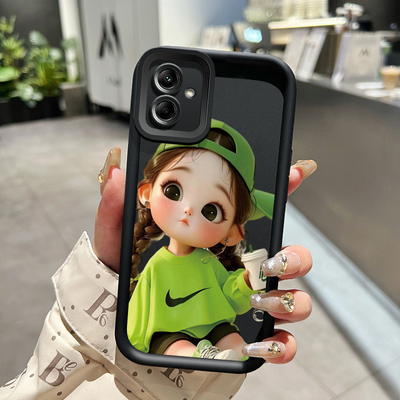 เคสสำหรับ Samsung Galaxy A04 M04 F04 A04E เคสโทรศัพท์สำหรับหญิงสาวน่ารักอินเทรนด์น่ารักพร้อมปลอกซิลิโคนดูดซับแรงกระแทก