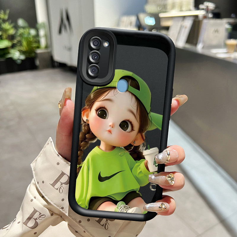 เคสสำหรับ Samsung Galaxy A11 M11 เคสโทรศัพท์สำหรับหญิงสาวน่ารักอินเทรนด์น่ารักพร้อมปลอกซิลิโคนดูดซับแรงกระแทก