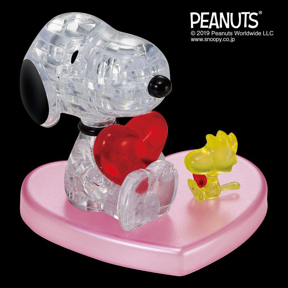【ตรงจากญี่ปุ่น】3D Jigsaw Puzzle Snoopy Hug Heart