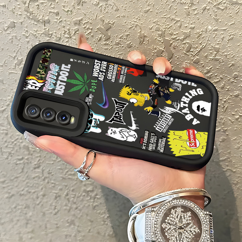 เคสสำหรับ VIVO Y20 Y20s Y20i Y20T Y12s Y12a Y30G Y11s เคสป้องกันการกระแทกซิลิโคนป้องกันลายนิ้วมือที่ทันสมัย