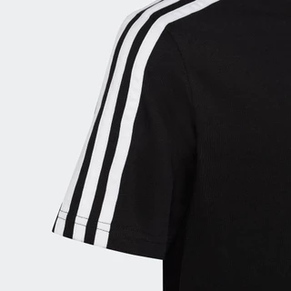 adidas ไลฟ์สไตล์ เสื้อยืด Essentials 3-Stripes Cotton เด็ก สีดำ HR6330