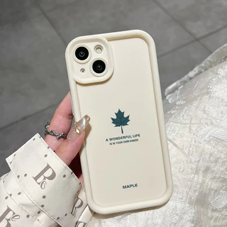 เคสสำหรับ VIVO Y91C Y90 Y1s เคสป้องกันการตกซิลิโคนเคสนิ่มใส่โทรศัพท์ใบเมเปิลแบบเรียบง่าย