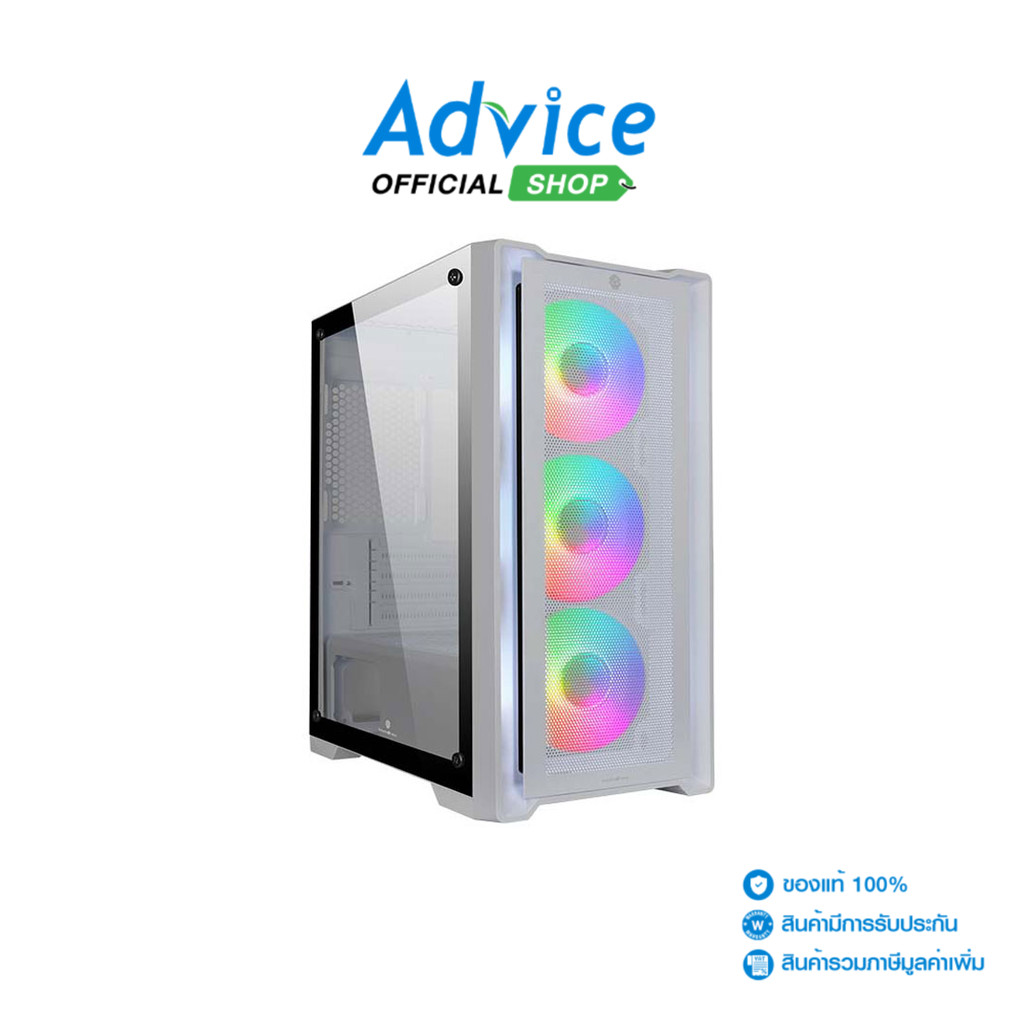 TSUNAMI mATX CASE (NP) UNLIMITED DEEPSPACE M211-F 1264*3 WHITE - A0143833