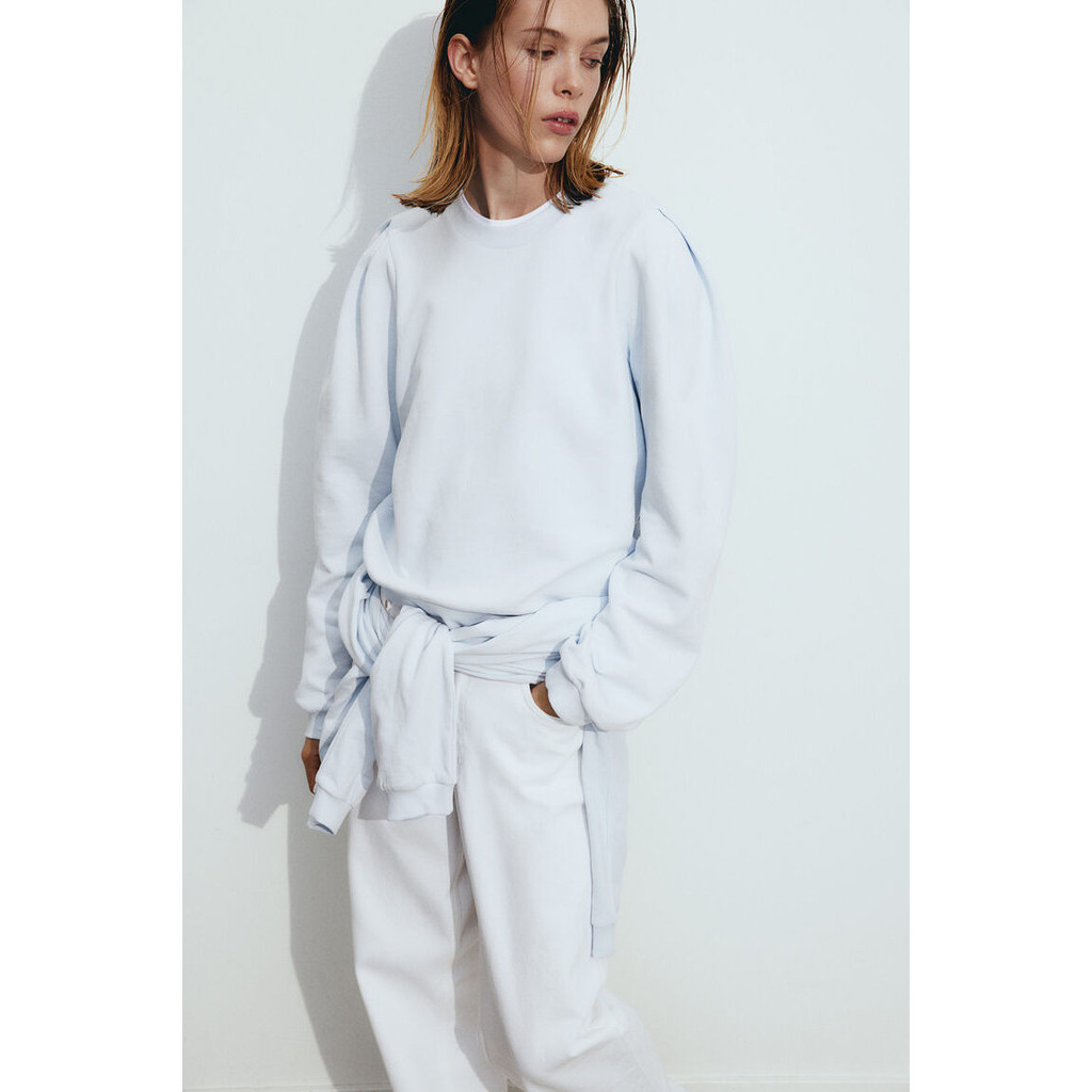 H&M Woman Puff-sleeved sweatshirt 1205810_1