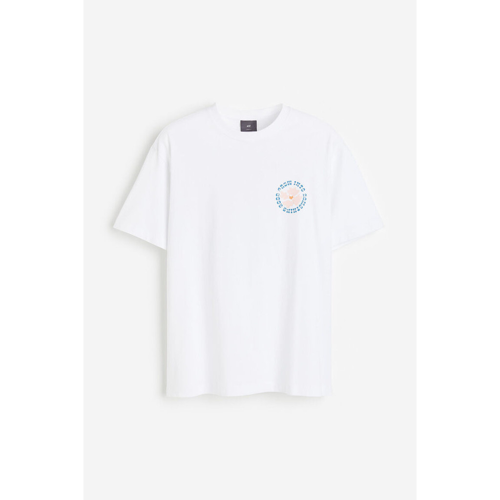 H&M Man Loose Fit Printed T-shirt 1032522_24
