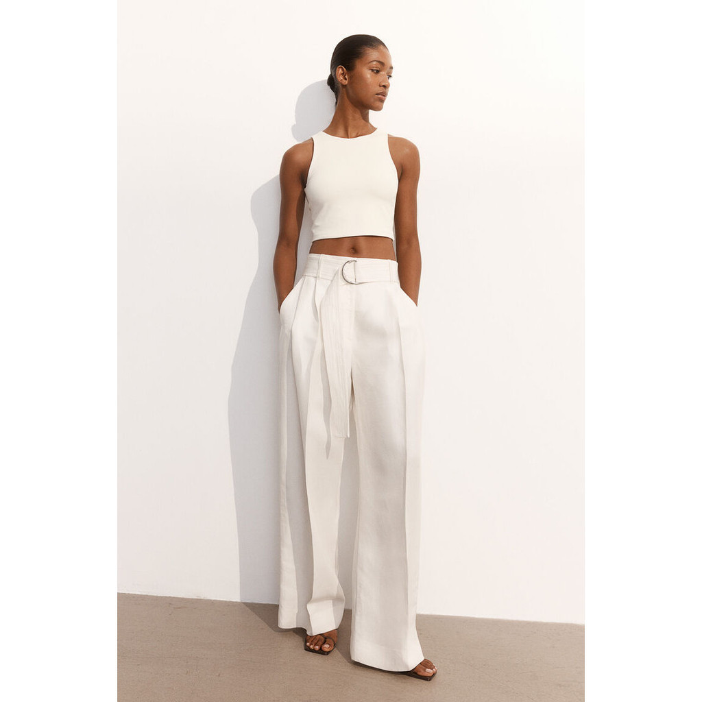 H&M Woman Cropped microfibre vest top 1249751_5