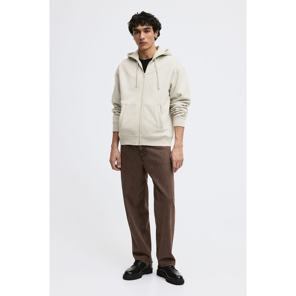 H&M Man Loose Fit Zip-through hoodie 1011890_3