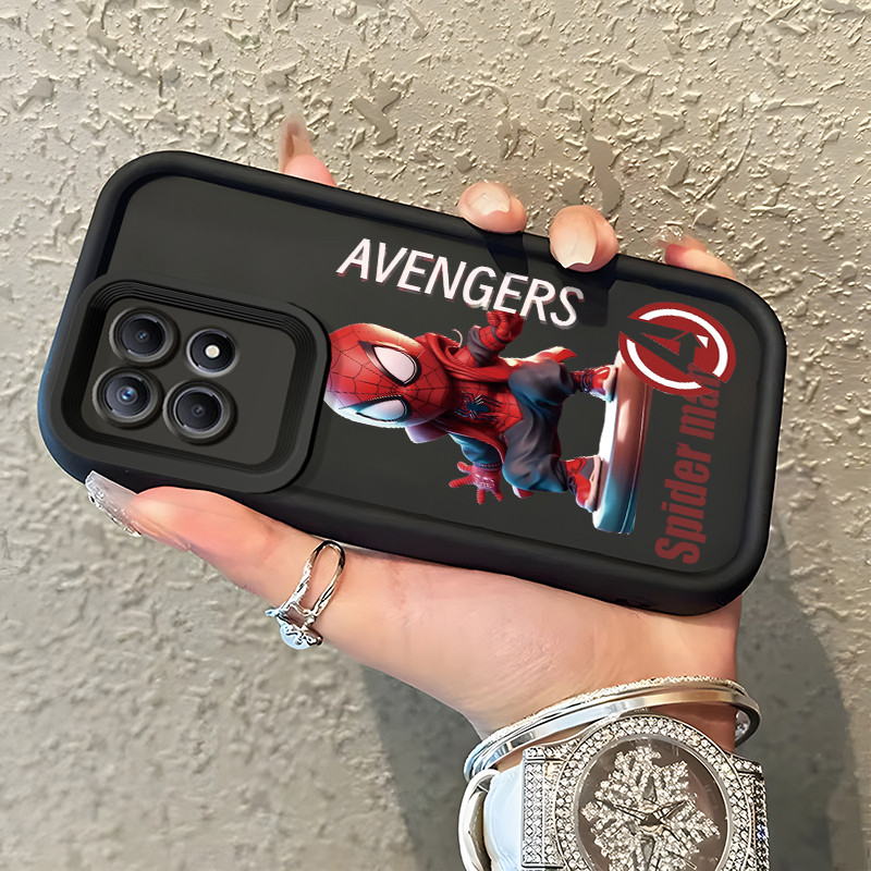 เคสสำหรับ Realme 8i Realme Narzo 50 4G เคสสไปเดอร์แมนและฮึกเคสโทรศัพท์ดูดซับแรงกระแทก