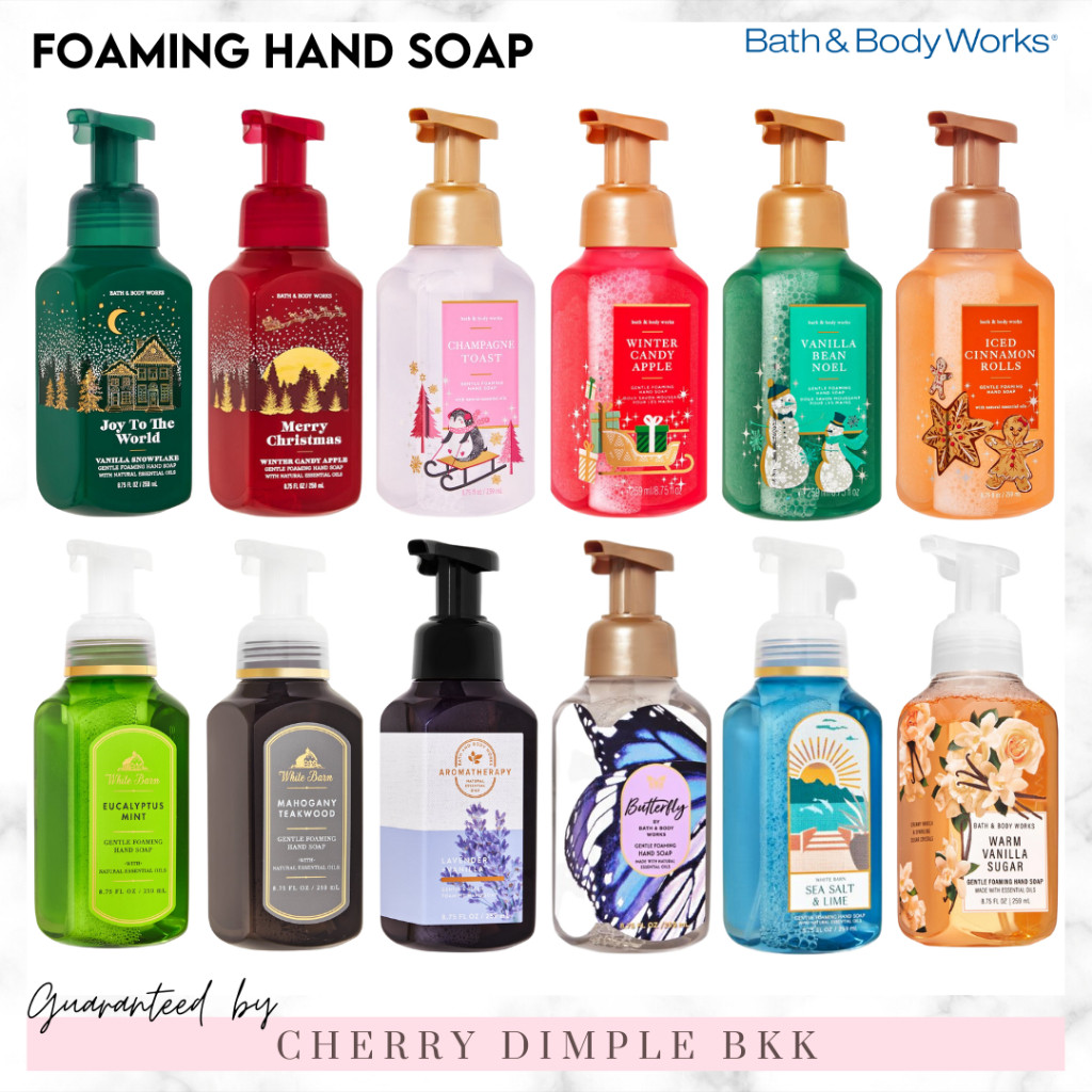 [กดในไลฟ์ตอนเที่ยงลด50%]Bath and Body Works"FOAMING HAND SOAP" สบู่ล้างมือกลิ่นหอม bath and bodywork