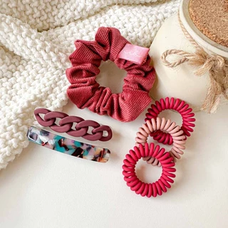 [กดในไลฟ์ลด50%]🍒ของแท้·ส่งไว·ถูก🍒INVISIBOBBLE POWER🍓แบ่งขายแยกเส้น ยางรัดผม ยางมัดผม invisible หนังยาง