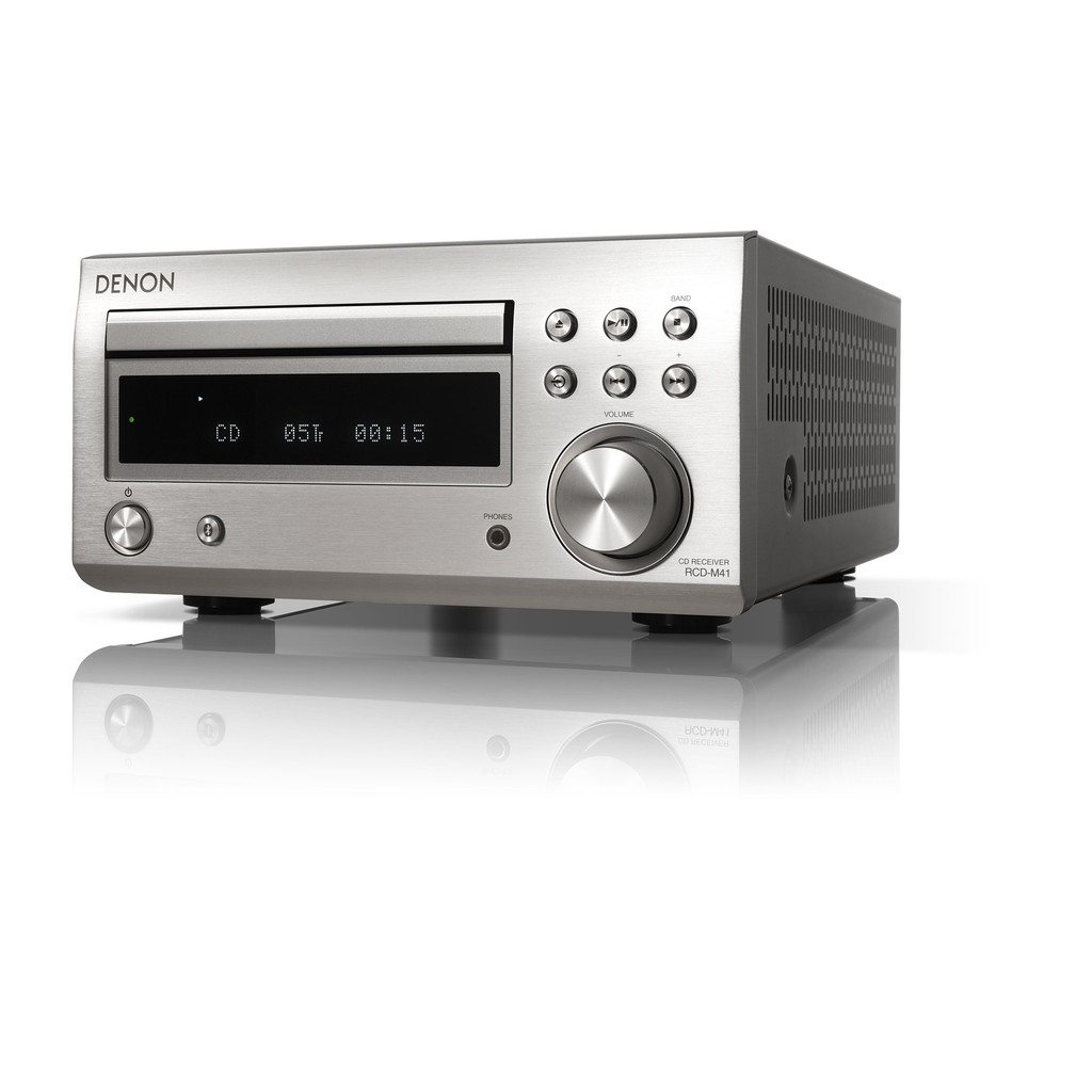 Denon RCD-M41 เครื่องรับวิทยุ AM/FM Wide FM AM/FM พร้อมเครื่องขยายสัญญาณแบบแยกส่วน Bluetooth® Compat