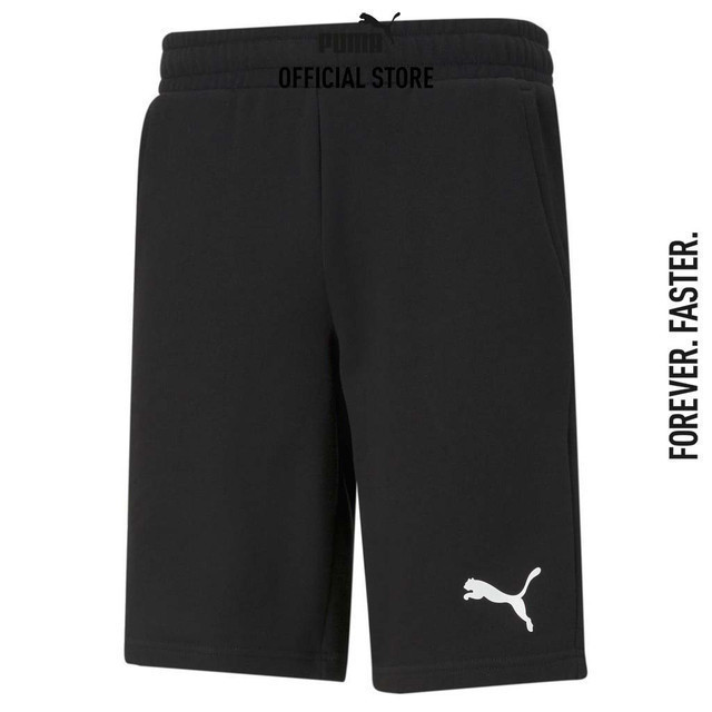 PUMA BASICS - กางเกงขาสั้นชาย Essentials สีดำ - 58670951