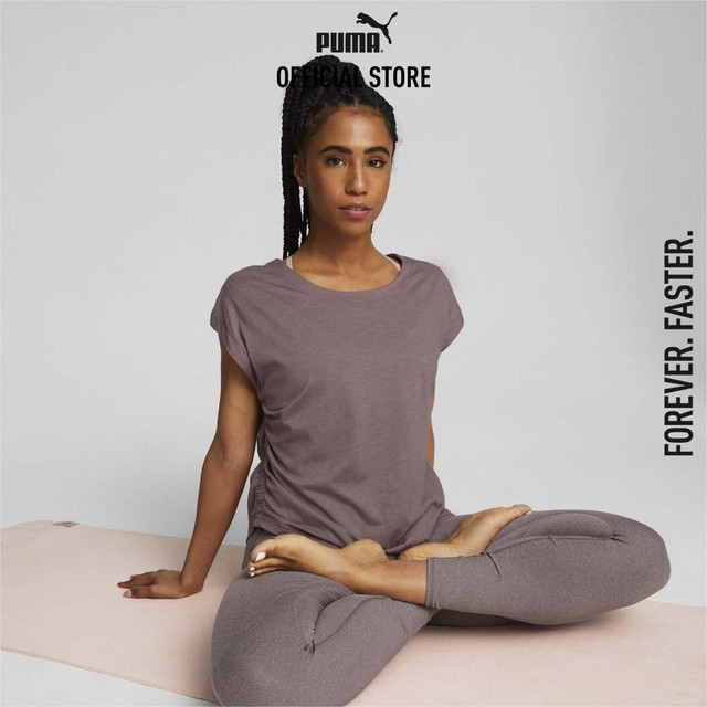 PUMA TRAINING - เสื้อเทรนนิ่งผู้หญิง Studio Foundation สีม่วง - 52160775