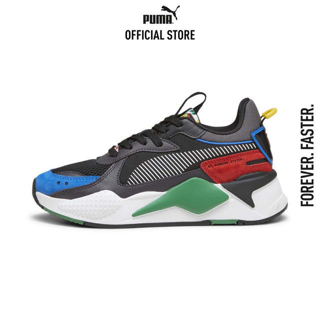 PUMA KIDS - รองเท้าผ้าใบ RS-X Trash Talk สำหรับวัยรุ่น สีดำ - 39437301