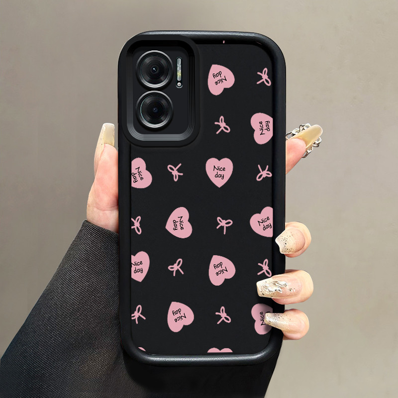 เคสสำหรับ XIAOMI Redmi 10 Redmi 10 Prime เคสห่อหุ้มการออกแบบรูปหัวใจกันกระแทกแบบซิลิโคนและเคสนิ่มป้องกันการตก