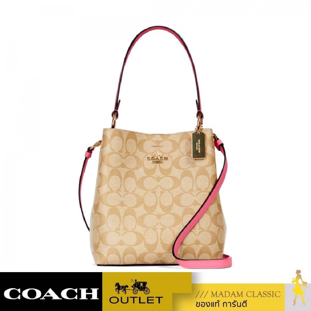 NEW กระเป๋าสะพายข้าง COACH 2312 SMALL TOWN BUCKET BAG IN SIGNATURE CANVAS (IMSQ1)