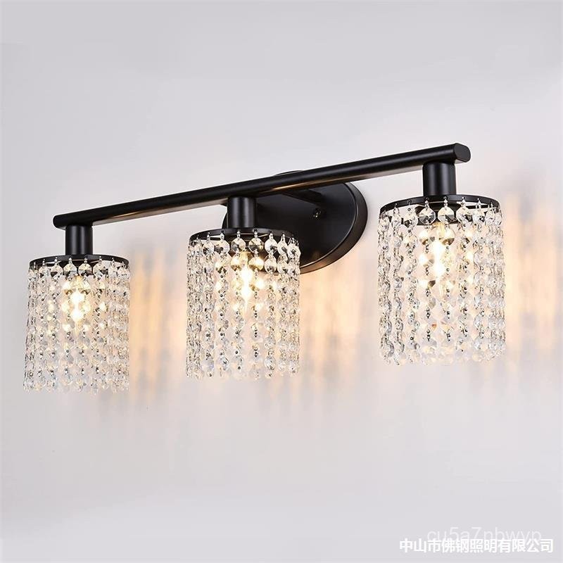 กระจกห้องน้ำแบบอเมริกัน led ห้องน้ำห้องน้ำไฟนอร์ดิก wayfair โคมไฟติดผนังคริสตัลรุ่นใหม่ UWZA