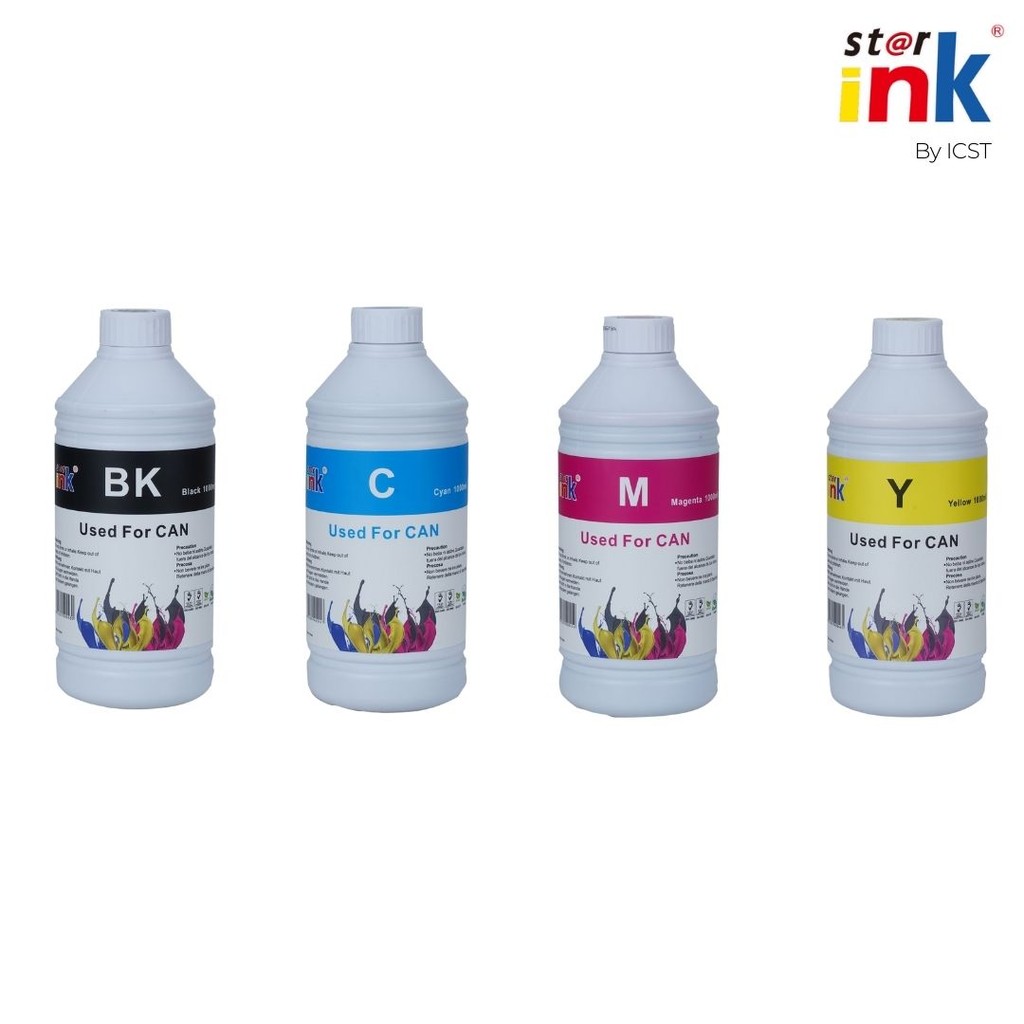 StarInk หมึกเติม GI-790 เครื่องปริ้น Canon G1010, G2000, G2002, G2010, G3000, G3010, G4000, (1000ml)