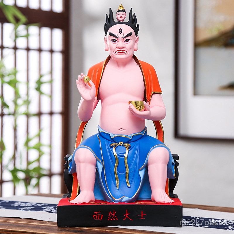 หน้าเผารูปปั้นเทพเจ้าราชาผีพระโพธิสัตว์16นิ้ว38พระพุทธรูปเรซิ่น B6ZL