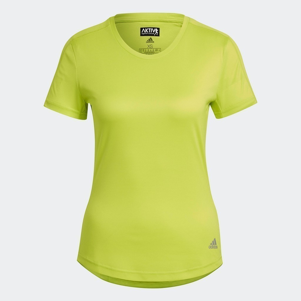 adidas วิ่ง เสื้อยืด Run It ผู้หญิง สีเหลือง GJ9917