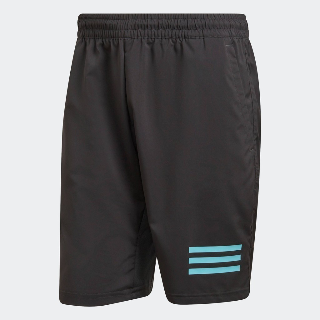 adidas เทนนิส กางเกงขาสั้น Club Tennis 3-Stripes ผู้ชาย สีเทา HB9071