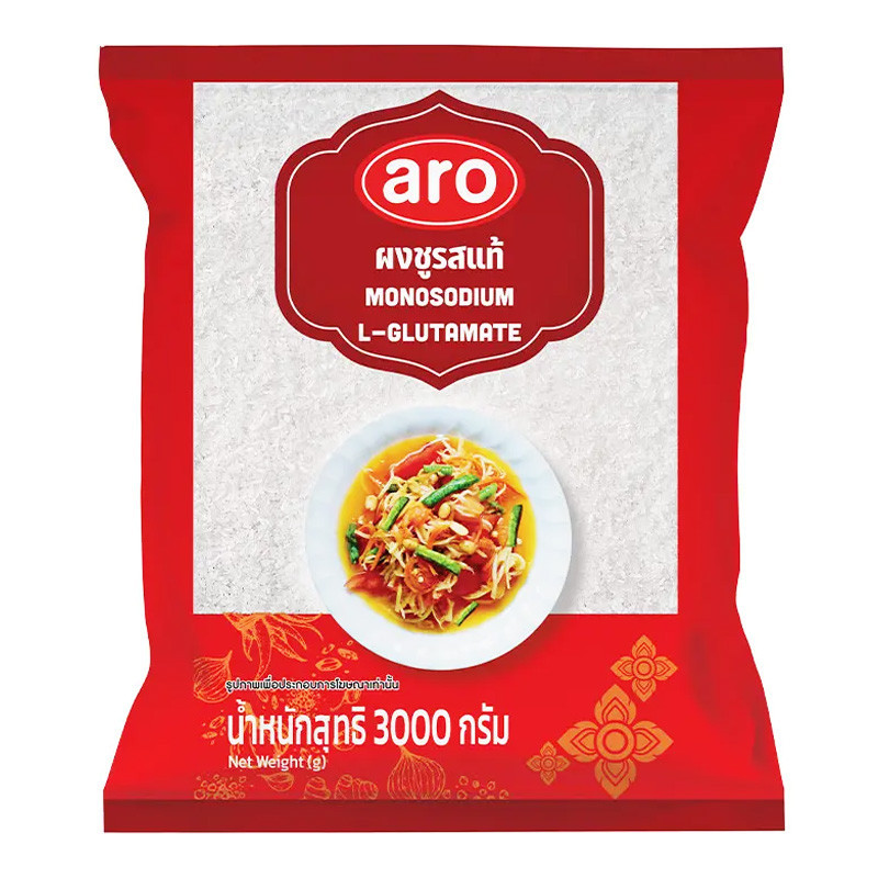 เอโร่ ผงชูรส 3 กก. ARO Monosodium Glutamate 3 kg