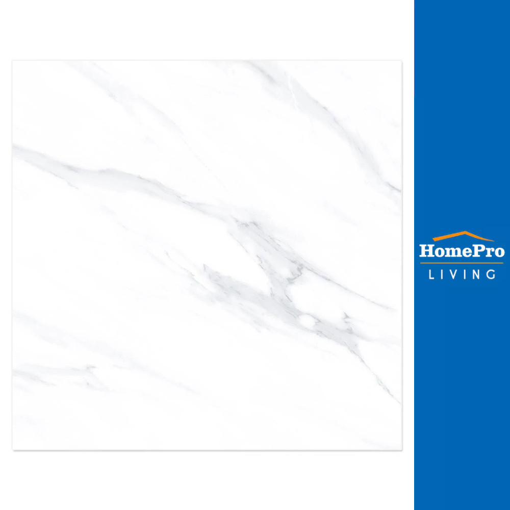 HomePro กระเบื้องพื้น 60x60 ซม. โมน่า ขาว A 1.44M2 แบรนด์ TARA