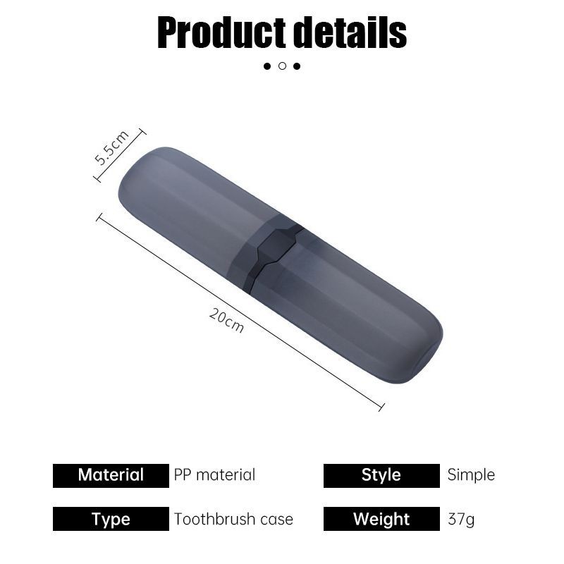 🏠 กล่องเก็บแปรงสีฟันไฟฟ้า ยาสีฟัน ดินสอ แบบพกพา สําหรับเดินทาง ห้องน้ํา - รูปที่ 6
