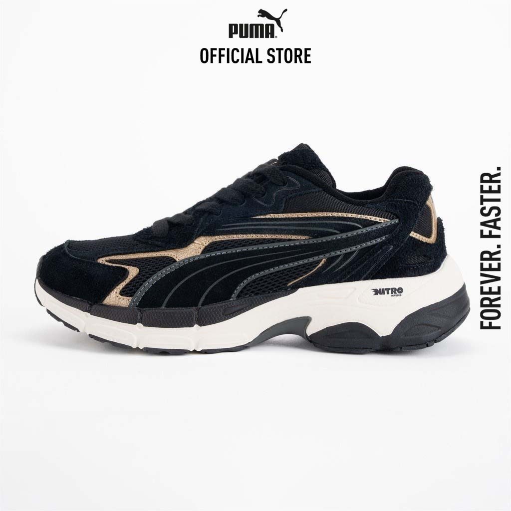 PUMA รองเท้าผ้าใบ Teveris NITRO Metallic สีดำ - 39686302