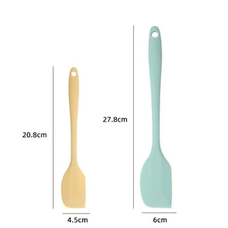 momomart ไม้พายซิลิโคน ขนาด 21/28 ซม. 4สี ไร้รอยต่อ ชนิดทึบ รุ่นหนาพิเศษ ทนร้อน สำหรับทำขนม ทำเค้ก อุปกรณ์เบเกอรี่