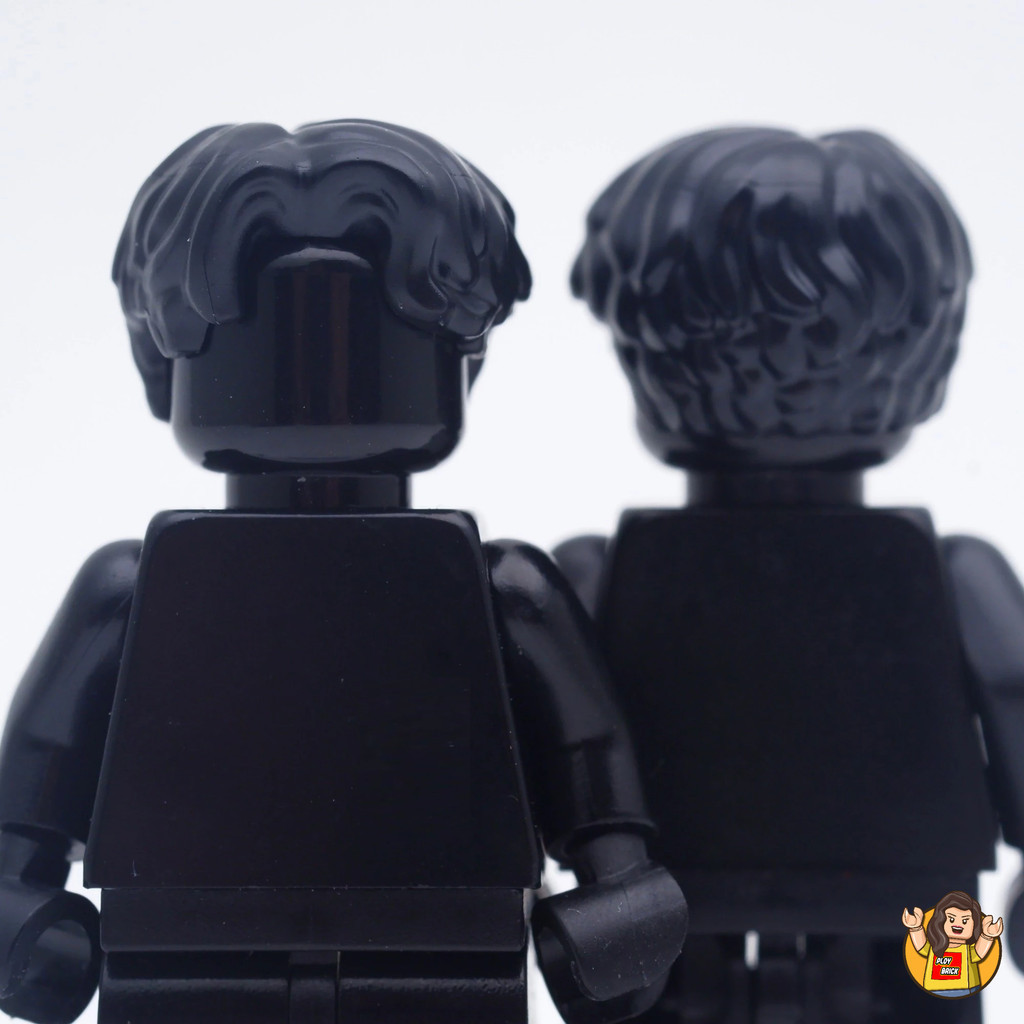 LEGO Extra part Black Wavy Short Hair ( HAIR ผม ) ราคาชิ้นละ