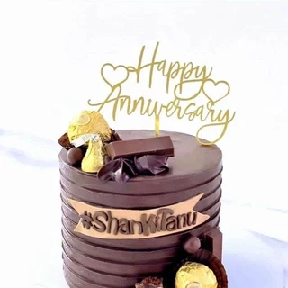 ป้ายปักเค้ก 10 ชิ้น/เซต Happy Birthday อุปกรณ์ตกแต่งเค้ก