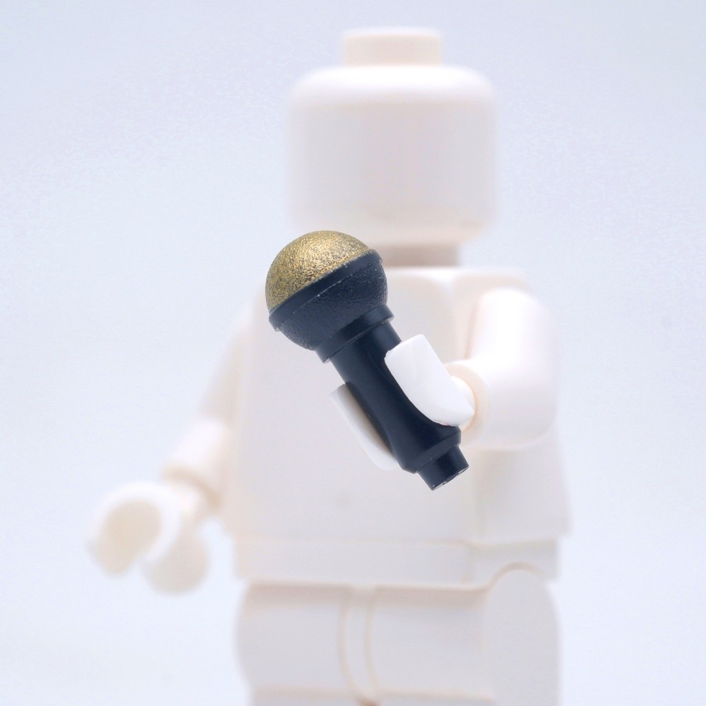 ( Ploybrick Minifigure ของแท้ ) ACCESSORIES Microphone Black ชิ้นละ LEGO